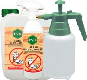 PVU Holzwurmspray zur Bekämpfung von Holwürmern und Holz Schädlingen