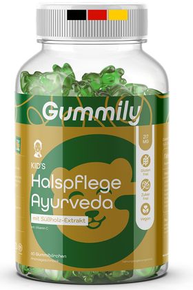 Gummily® Kinder Ayurveda Halspflege Gummibärchen - Halstabletten alternative