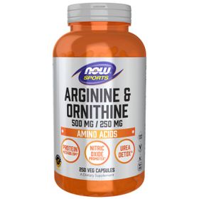 Now Foods Arginin & Ornithin 500 mg / 250 mg