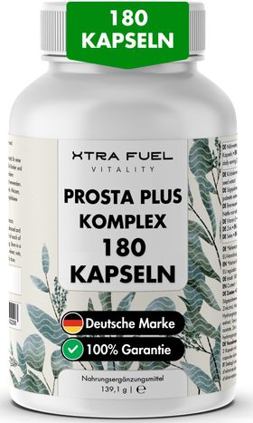 XTRA FUEL Prostata Komplex - Prosta Plus Kapseln mit Sägepalme, Kürbiskern, Brennnessel & Selen