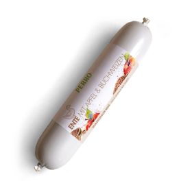 PERRO Delikatessrollen Menü Ente, Apfel & Buchweizen - Single Protein Hundewurst