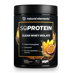 natural elements SoProtein Clear Whey Isolate Mango Passionfruit