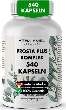 XTRA FUEL Prostata Komplex - Prosta Plus Kapseln mit Sägepalme, Kürbiskern, Brennnessel & Selen
