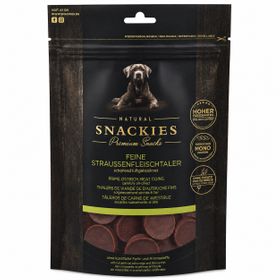 SNACKIES Feine Straussenfleischtaler - Single-Protein Snack für Hunde