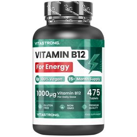 Vitamin B12 1000 mcg Vegan, 475 Tabletten, 1 pro Tag (Vorrat für 15+ Monate)
