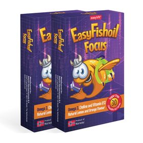 EasyFishoil Focus - Omega 3 für Kinder - mit Cholin