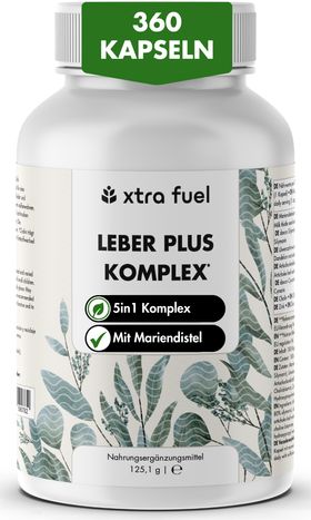 XTRA FUEL Leber Komplex - Leber Kur mit Mariendistel, Artischocke & Löwenzahn