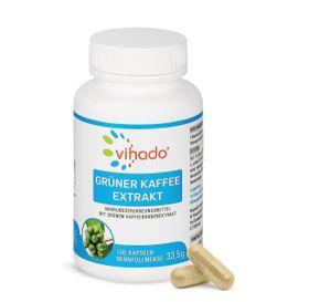 Vihado Grüner Kaffee Extrakt – hochdosiert mit 50% Chlorogensäure – Vegan