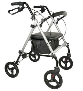 Ausilium Rollator aus Aluminium, 4 Räder, zusammenklappbar