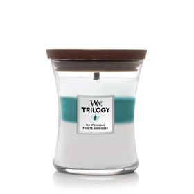 WoodWick - Trilogy Kerzen in Sanduhrform - Medium Hourglass Icy Woodland