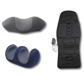 Komfort- & Entspannungsbox – Massage-Zervikalkissen, Therapiekissen, Beheizter Massagesitz