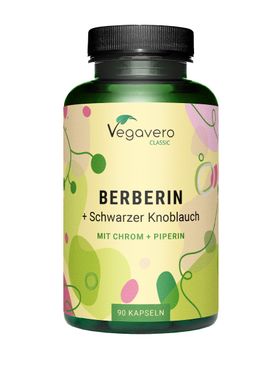 VEGAVERO Berberin + Schwarzer Knoblauch