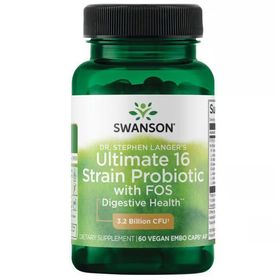 SWANSON Dr. Stephen Langers ultimatives Probiotikum mit 16 Stämmen und FOS
