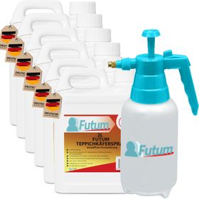 FUTUM 6x2L Teppichkäferspray + 2L Sprüher