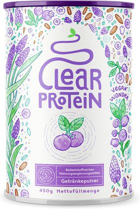 Erfrischendes, klares veganes Proteinpulver - BLAUBEERE LAVENDEL