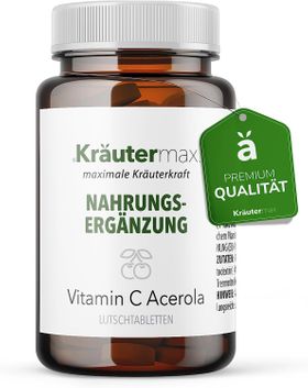 Kräutermax Vitamin C Acerola 593 mg Lutschtabletten - Kautabletten