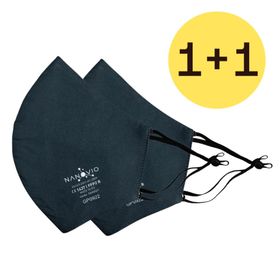 Nanovio FFP2 Maske wiederverwendbar I Dark Grey I Nano Maske aus Europa