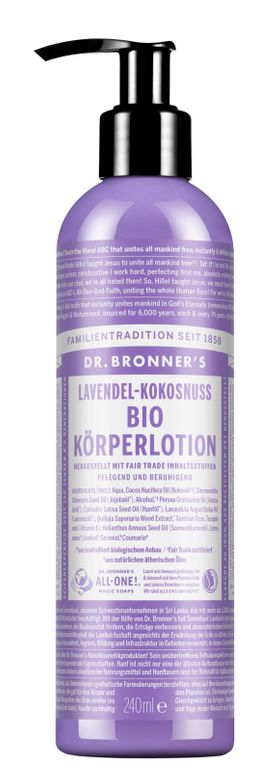 Dr. Bronner's Körperlotion Lavendel Kokos