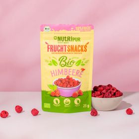 NutriPur gefriergetrocknete Früchte, Bio-Himbeeren