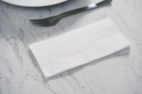Tissue-Serviette 33 x 33 Weiß 2-lagig
