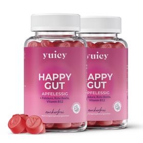 yuicy® Happy Gut - Apfelessig Fruchtgummies | Natürliches Probiotikum für deine Darmgesundheit