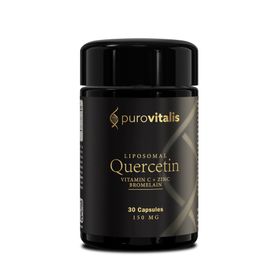 Purovitalis Liposomales Quercetin mit Vitamin C, Zink & Bromelain – 150 mg pro Kapsel