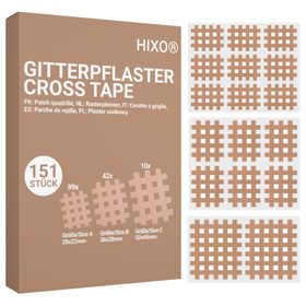 HIXO Gitterpflaster (5 Varianten) Gittertape Crosstape Akupunktur Pflaster Mix