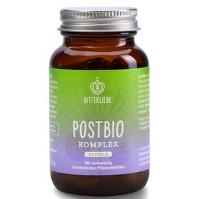 BitterLiebe - Postbio * Komplex Kapseln vegan - mit Biotin und Vitamin B6 - Mikrobiom Unterstützung