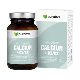 Purabyo Natürliches Calcium + D3/K2