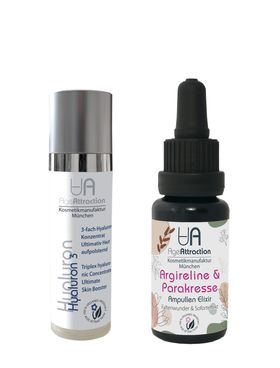 Age Attraction Hautstraffung: Hyaluron Serum 5-Stufen + Lifting Elixer