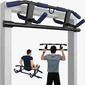 VITALIC Klimmzugstange für Türrahmen – Verstellbare Pull Up Bar ohne Bohren, Türreck für Zuhause