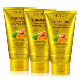 ALIVER Kollagen Nachtmaske für Gesicht mit Retinol Vitamin C Kurkuma