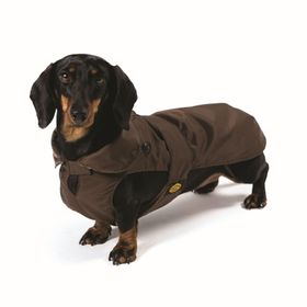 Fashion Dog Hundemantel speziell für Dackel - Braun - 36 cm