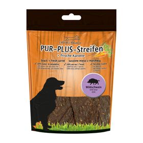 Schecker PUR Plus Kaustreifen Wildschwein + Karotte - getreidefrei - weich und leicht teilbar