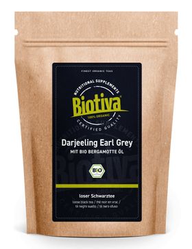 Biotiva Darjeeling Earl Grey Schwarztee Bio