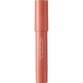 NATURE REPUBLIC By Flower Eco Crayon Lip Velvet Lipstick 05 Darjeeling Latte .