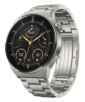 Huawei Watch GT3 Pro 46mm Elite Titanium Strap 50m wasserdicht Akku bis 14 Tage