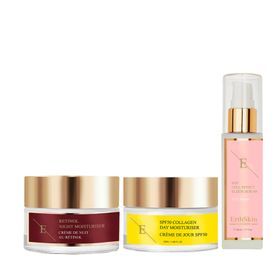 ErthSkin London Spf-Kollagen-Tagescreme + Retinol-Nachtfeuchtigkeitscreme + Egf-Zelleffekt-Serum