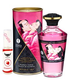 Shunga - Massageöl mit Aroma Himbeere