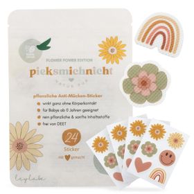 pieksmichnicht Pflanzliche Anti-Mücken-Sticker Flower Power Edition