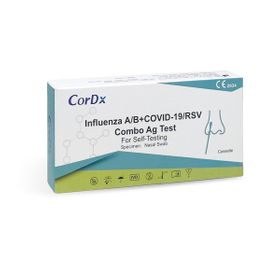 CorDx RSV+Influenza A/B+Covid-19 Combo Ag Test (10 Stück)