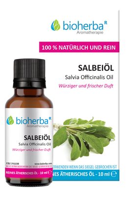 Bioherba Salbeiöl Salvia Officinalis Oil Reines ätherisches Öl