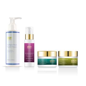 Reiniger + Anti-Aging Vitamin D mit Hyaluronsäure & Vitamin C + Maske + Serum