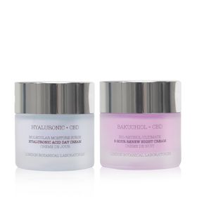 London Botanical Laboratories Bakuchiol Nachtcreme + Hyaluronsäure-Tagescreme