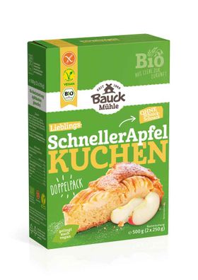 Bauckhof Apfelkuchen Backmischung glutenfrei