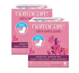 Natracare Damenbinden Ultra Extra Super einzeln verpackt Duo