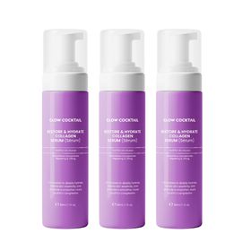 Glow Cocktail Kollagen-Serum-Trio zur Wiederherstellung und Feuchtigkeitsversorgung