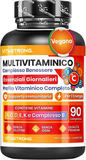 Vitastrong Multivitamin – 90 Tabletten, 23 Aktive Nährstoffe