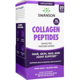 Swanson Kollagenpeptide, 20 Stickpackungen – ohne Geschmack