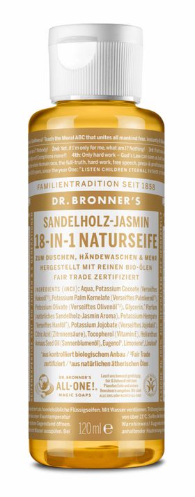 Dr. Bronner's 18-in-1 Flüssigseife Sandelholz Jasmin